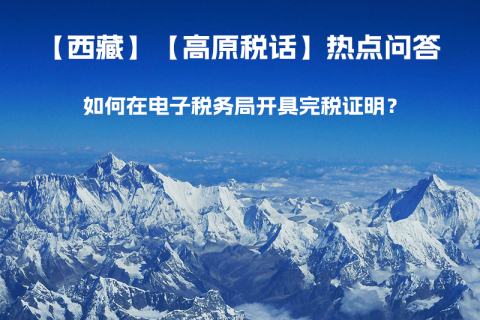 如何在電子稅務局開具完稅證明？